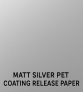 Powłoka PET Matt Silver